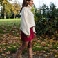 Jupe Betty bordeaux