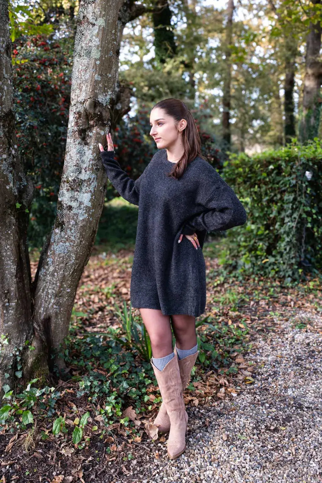 Robe pull Solana gris