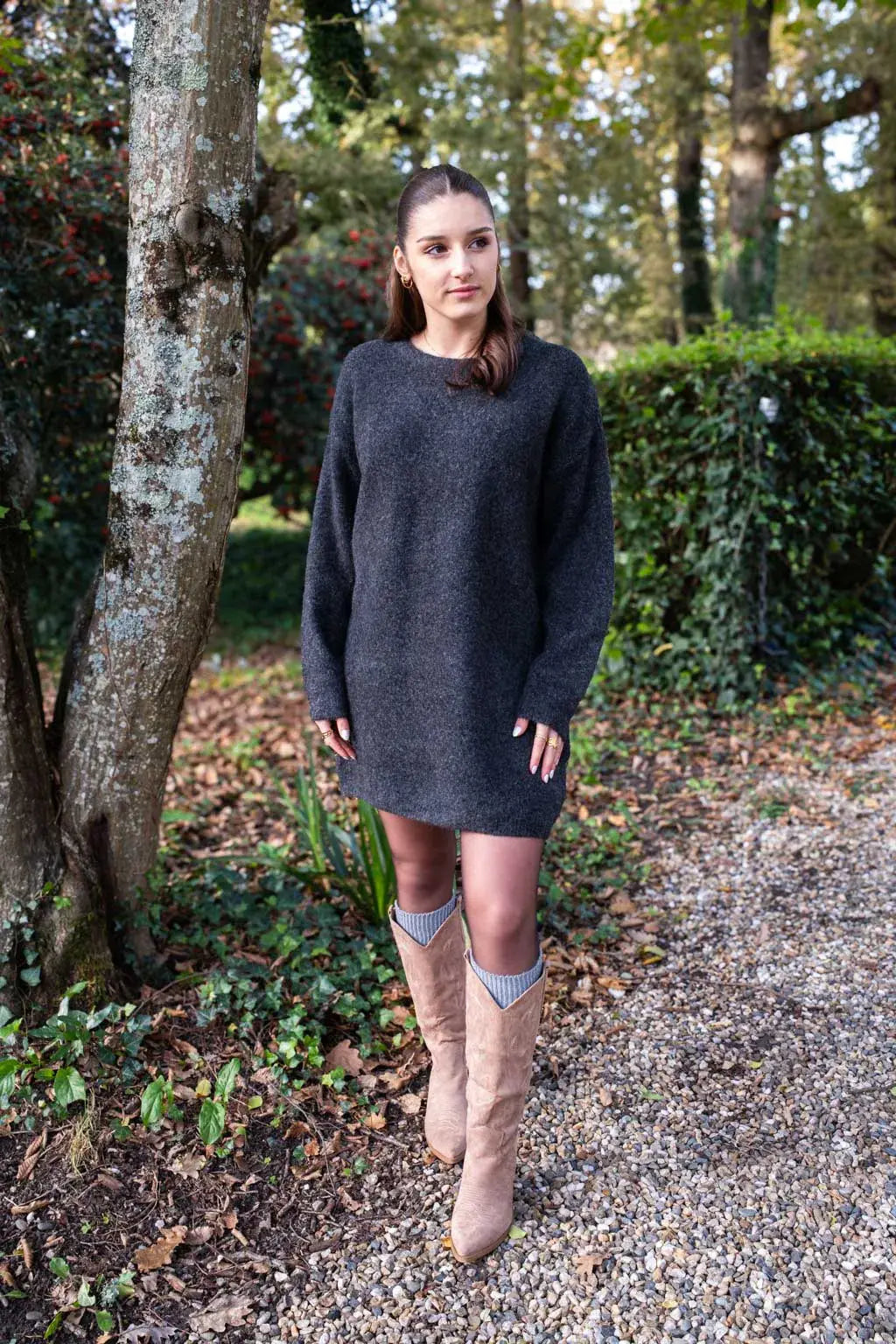 Robe pull Solana gris