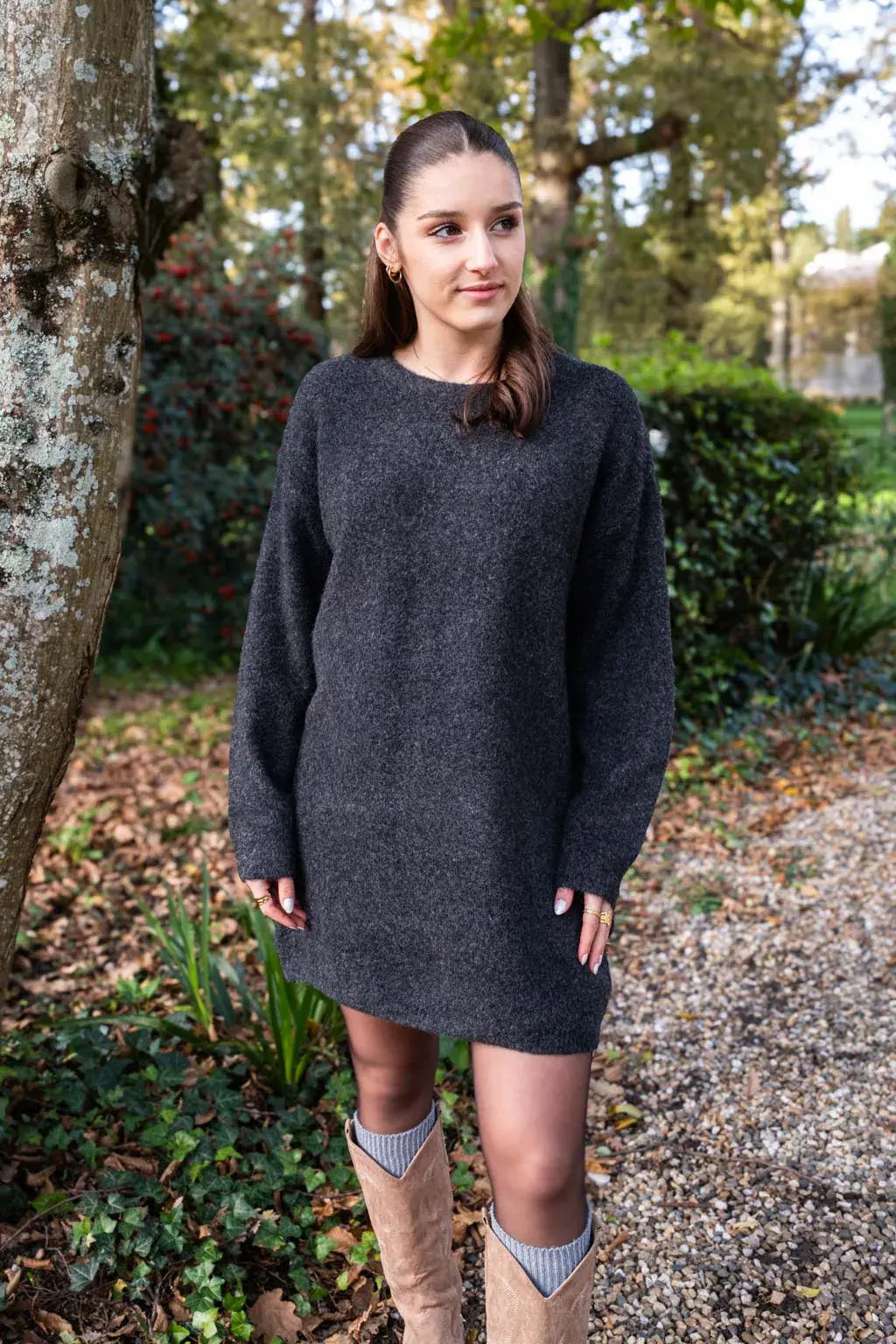 Robe pull Solana gris