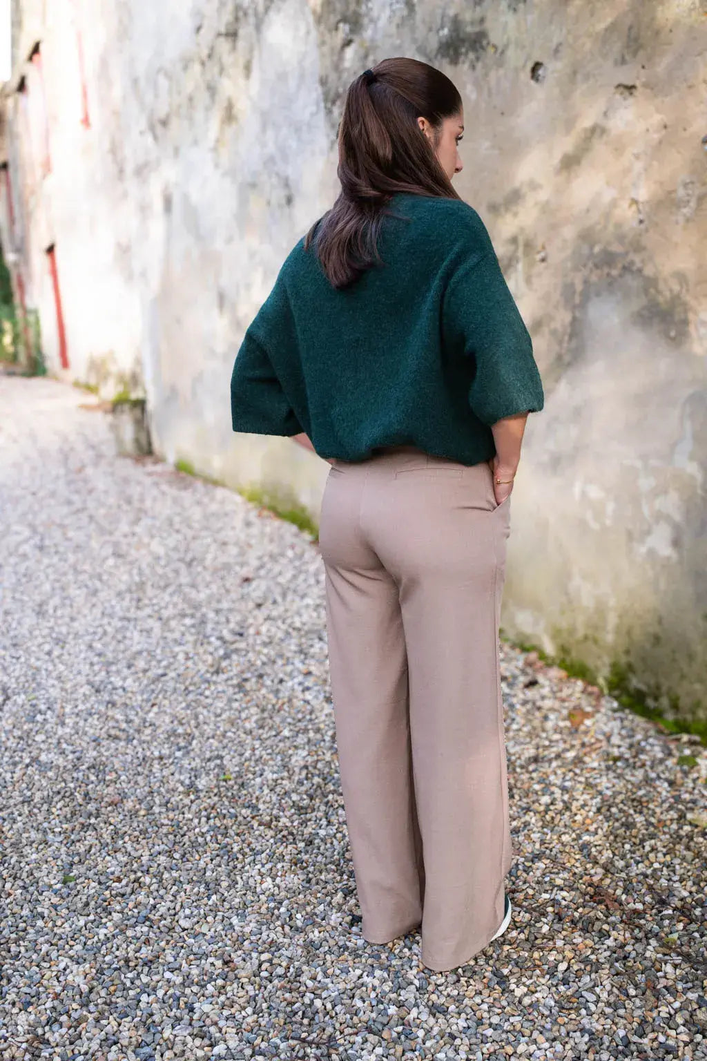 Pantalon Maria taupe