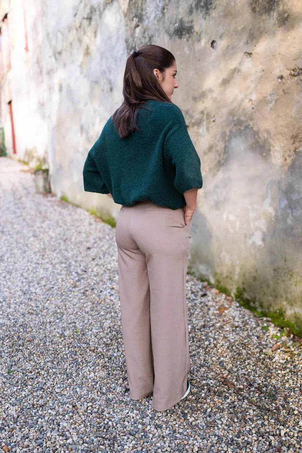Pantalon Maria taupe