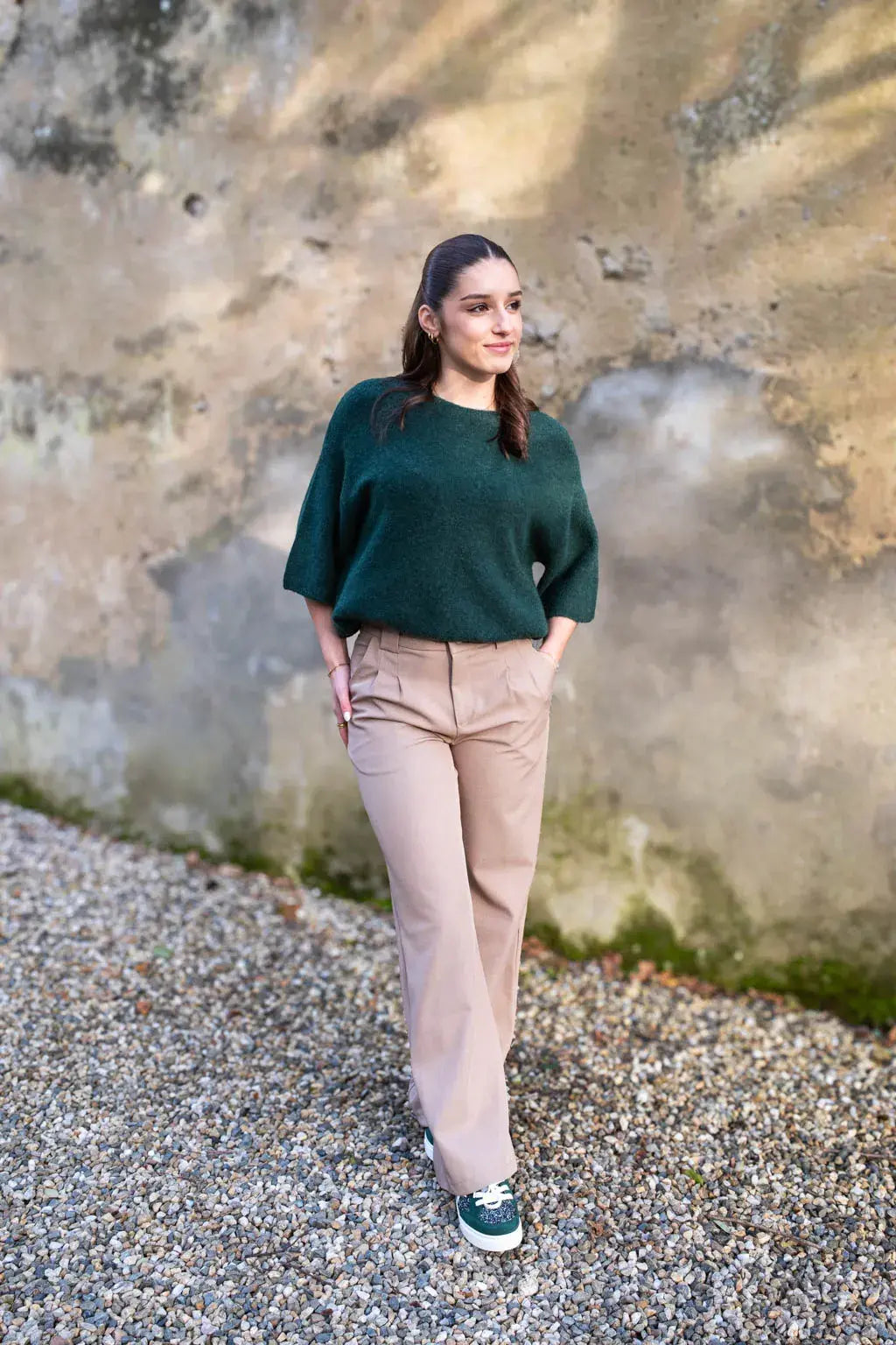 Pantalon Maria taupe