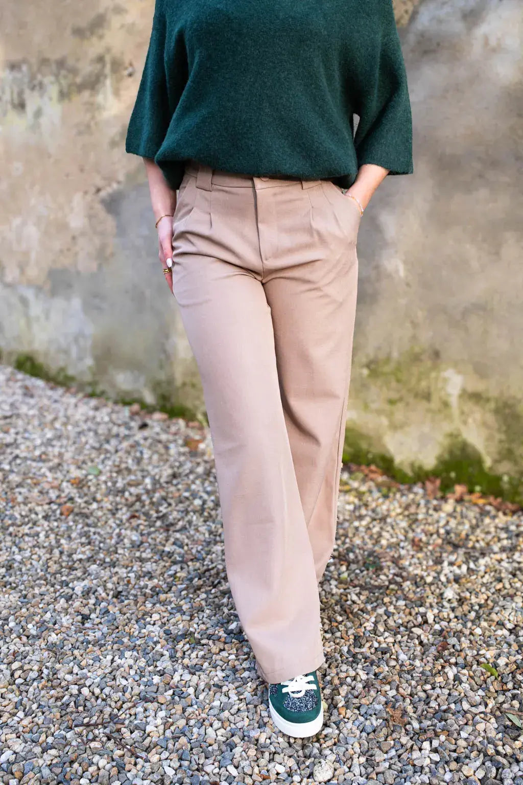Pantalon Maria taupe