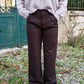 Pantalon Maria chocolat