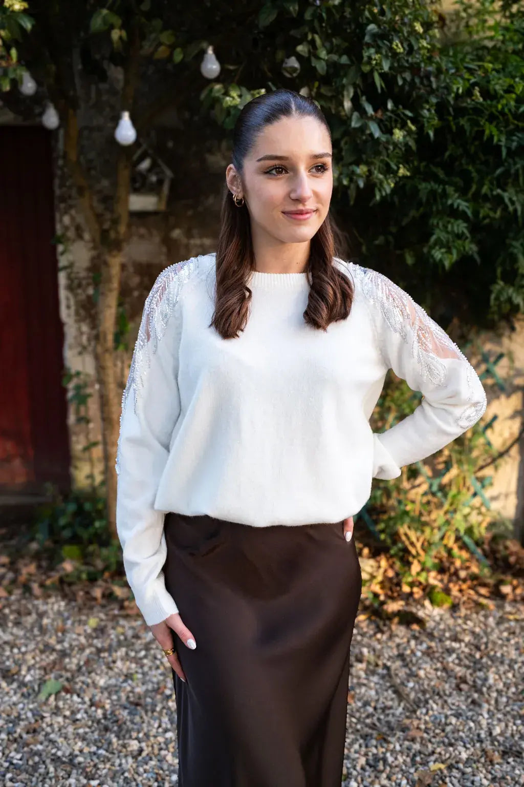 Pull Jeanne écru