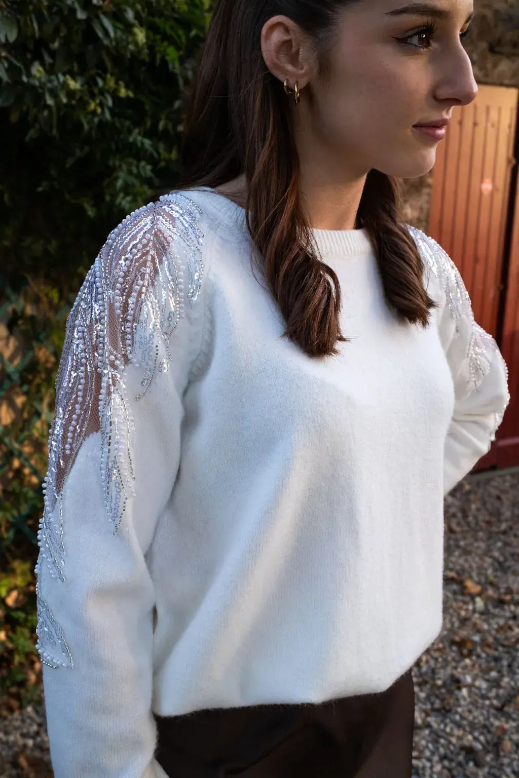 Pull Jeanne écru