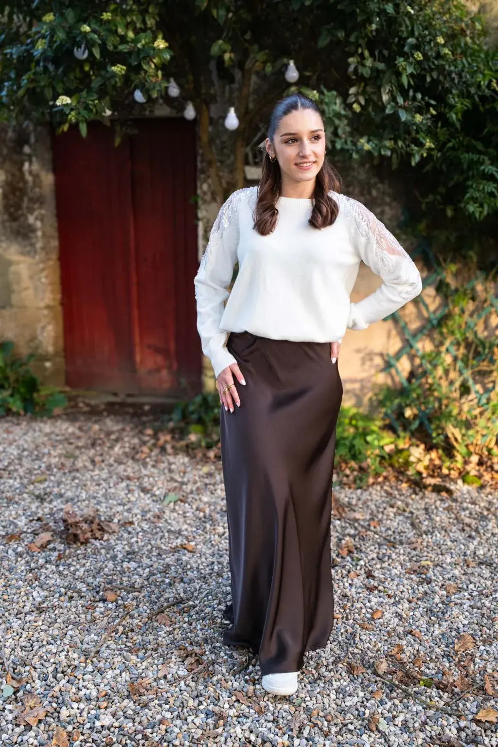 Pull Jeanne écru