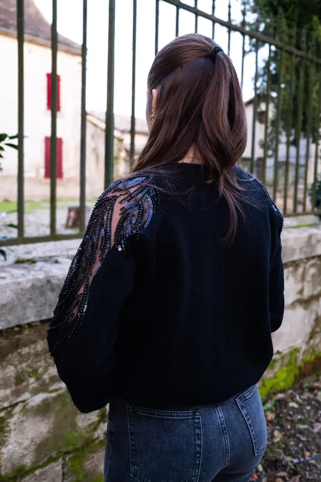 Pull Jeanne noir