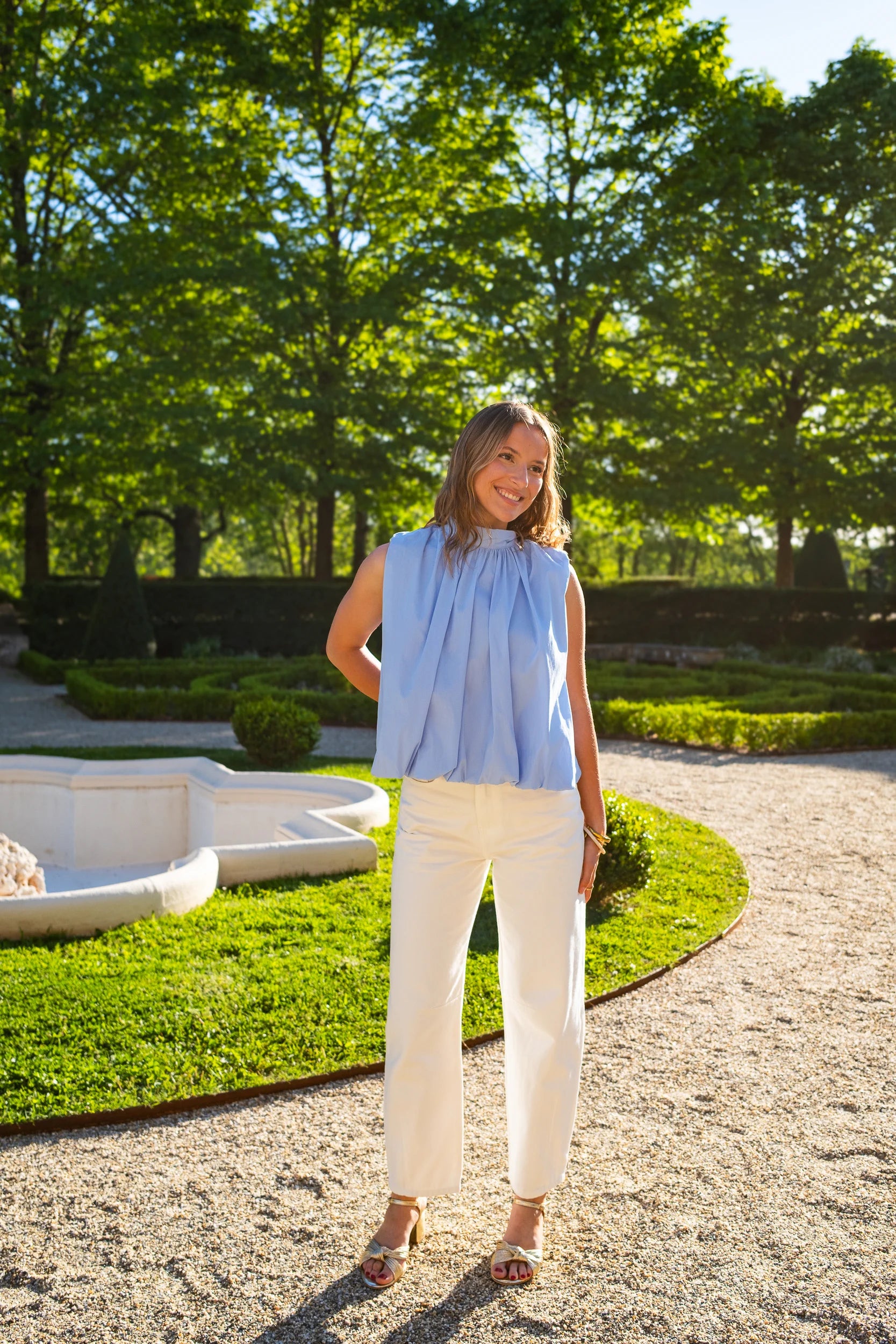 Blouse Pia bleue