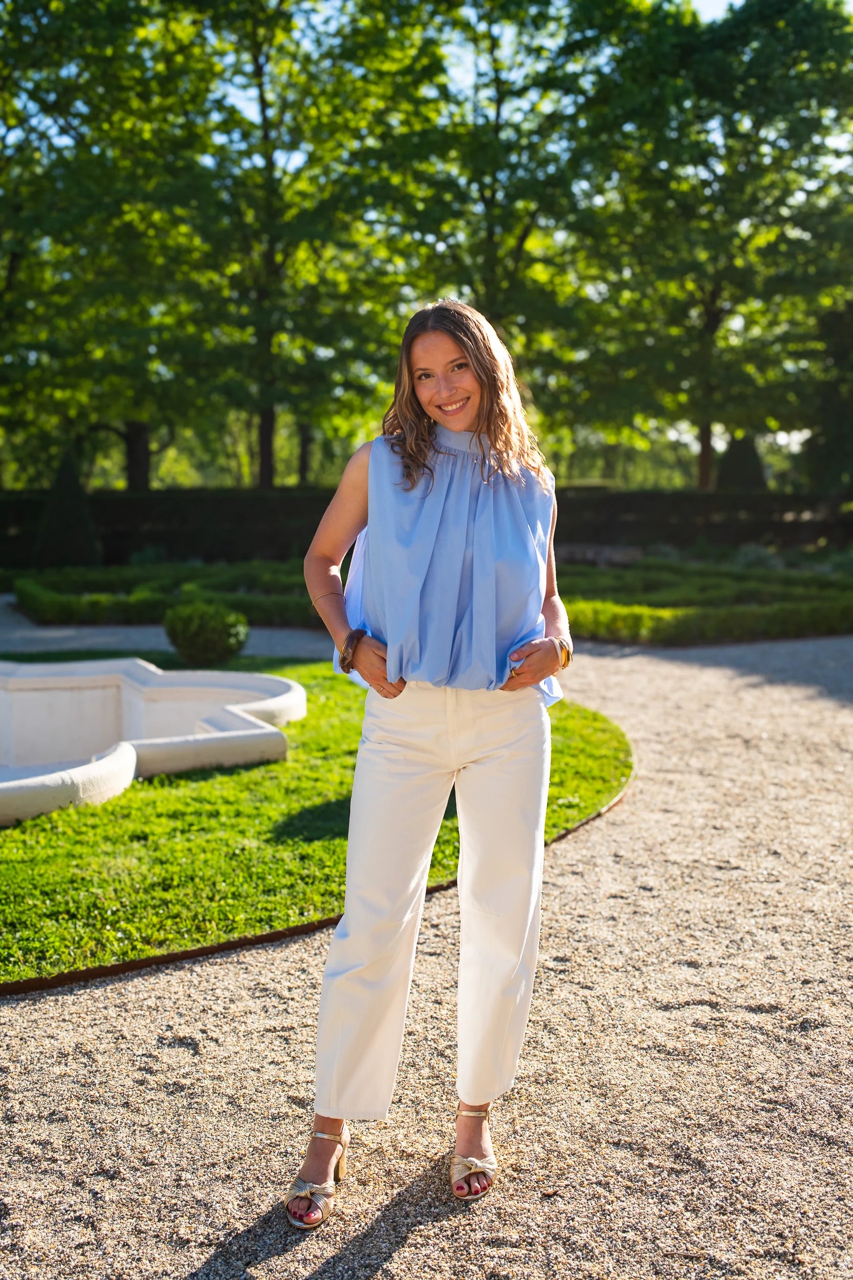 Blouse Pia bleue