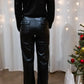 Pantalon en simili Clyde