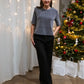 T-shirt pailleté Beya argent