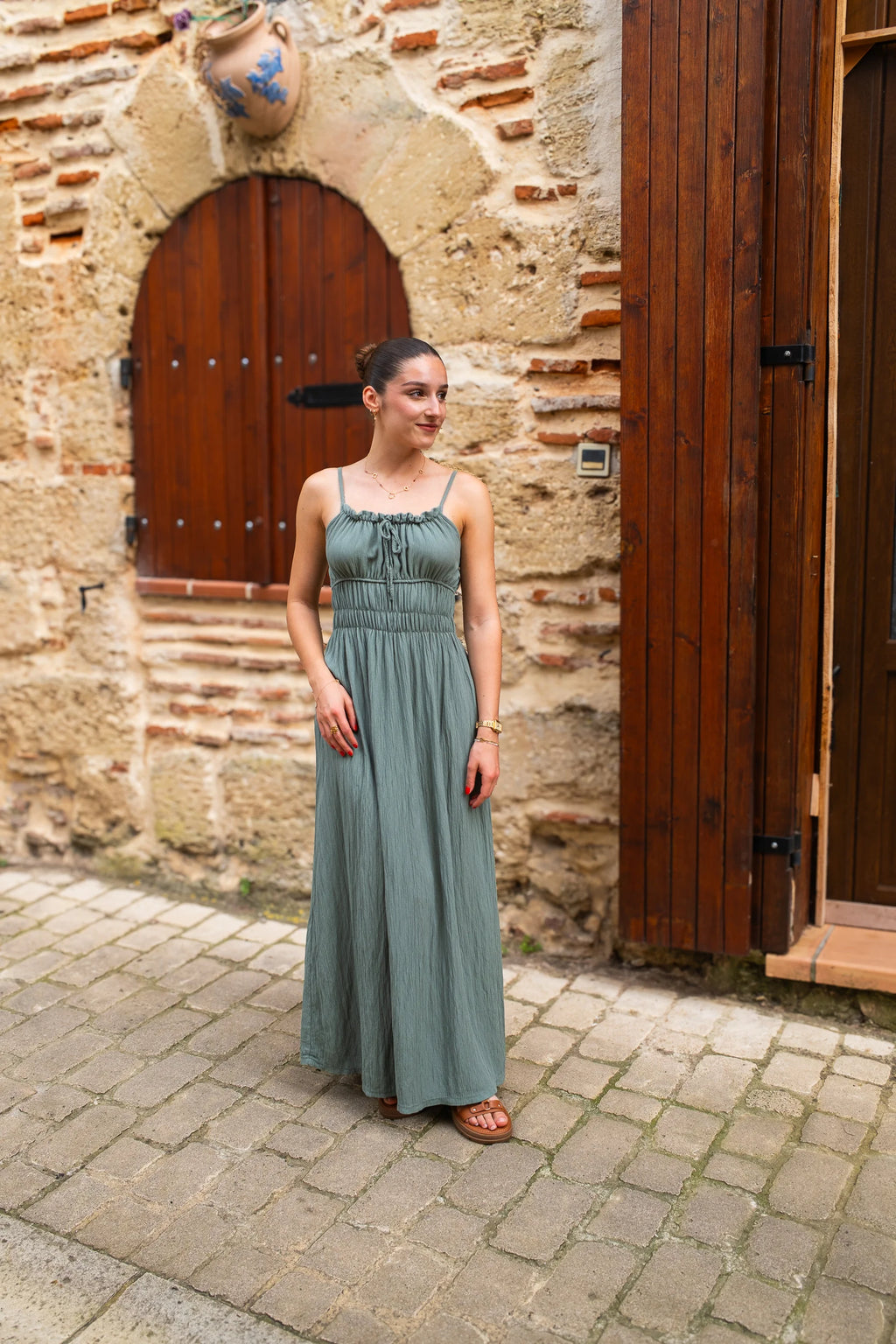 Robe Odette kaki