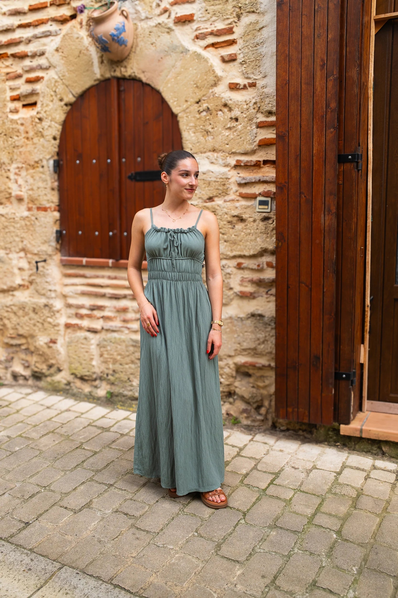 Robe Odette kaki