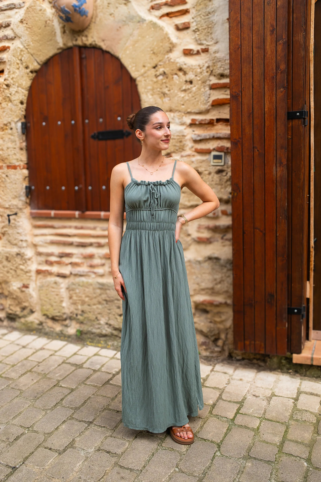 Robe Odette kaki