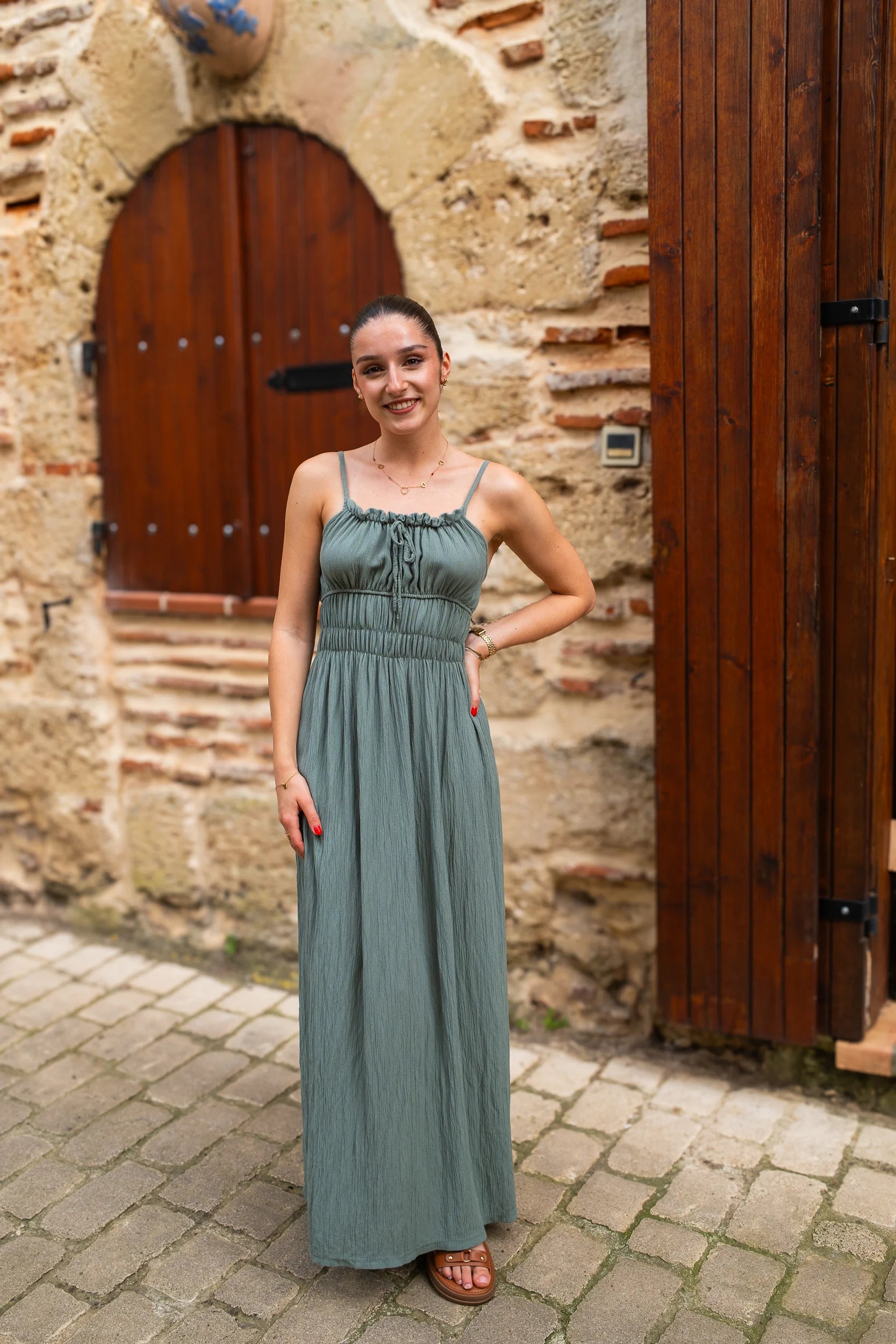 Robe Odette kaki