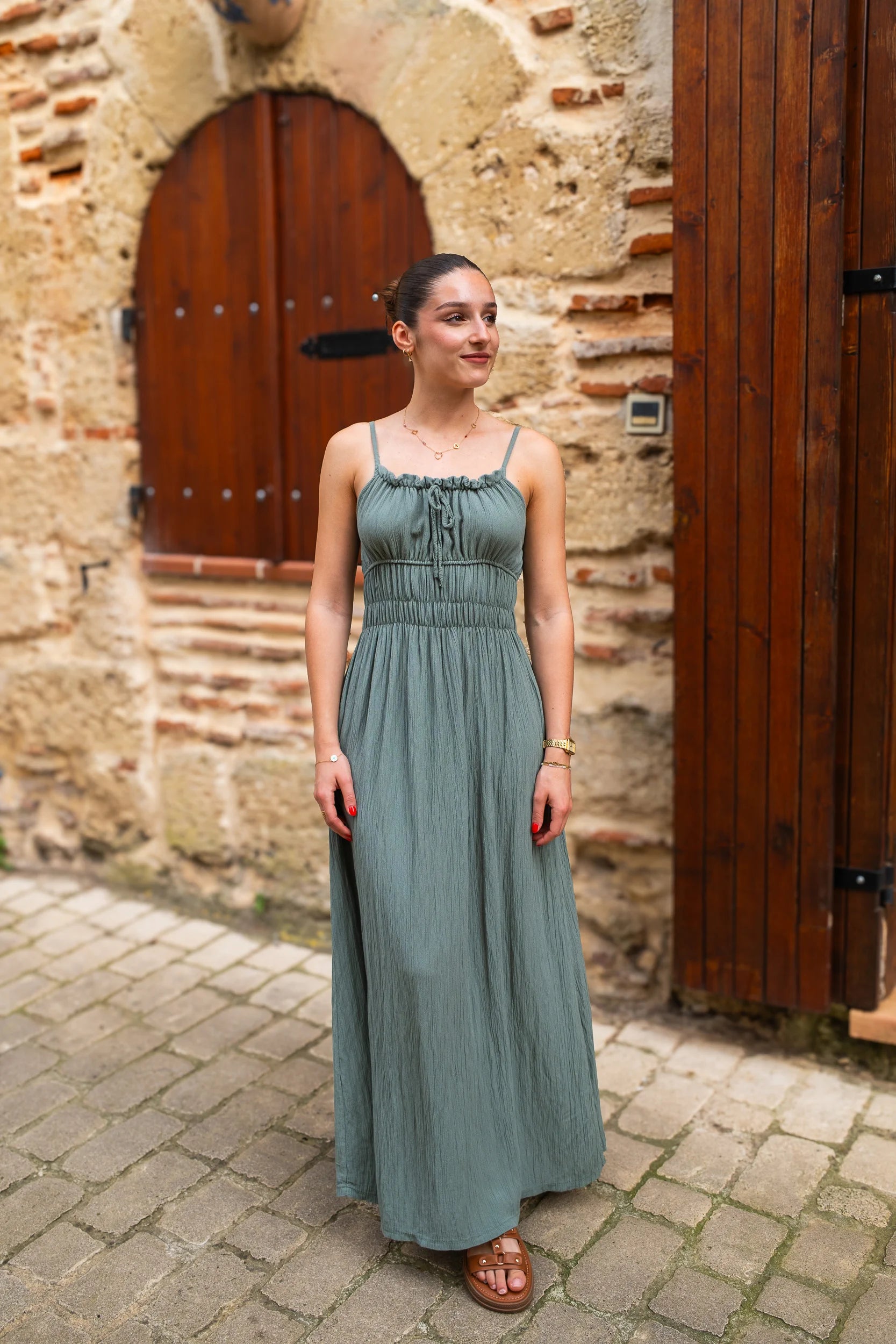 Robe Odette kaki