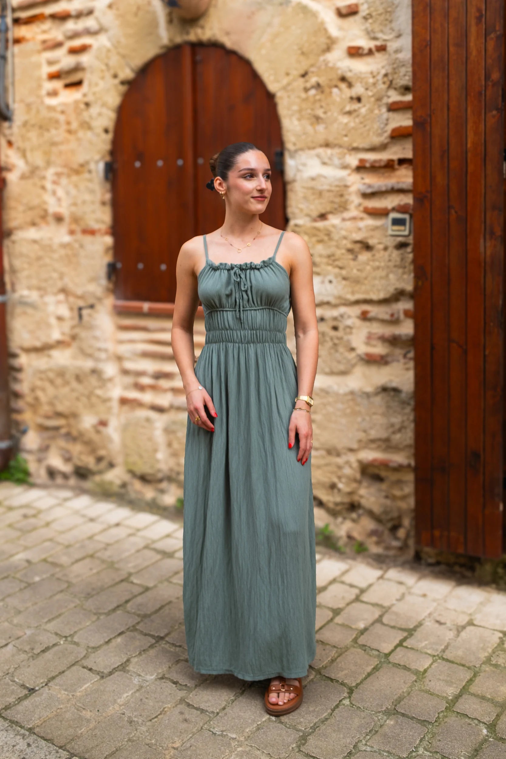 Robe Odette kaki