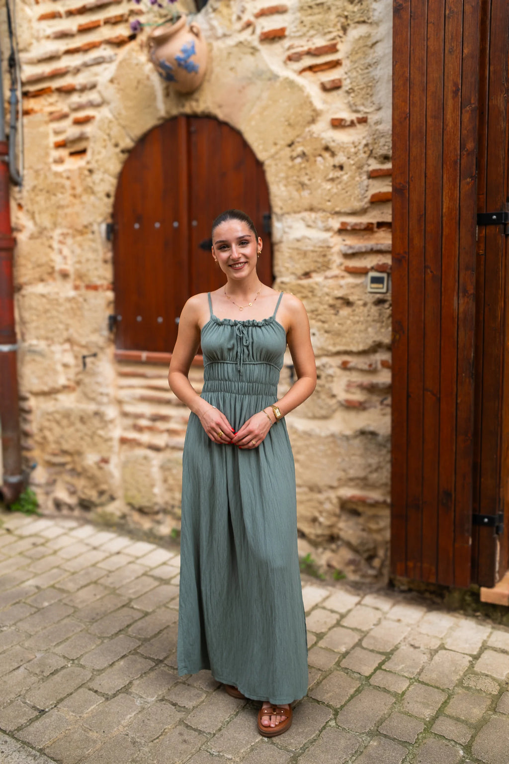 Robe Odette kaki