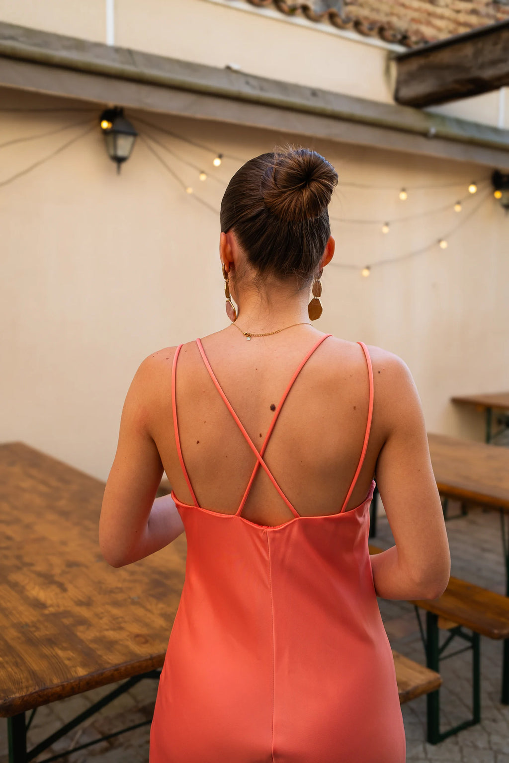 Robe Larissa corail