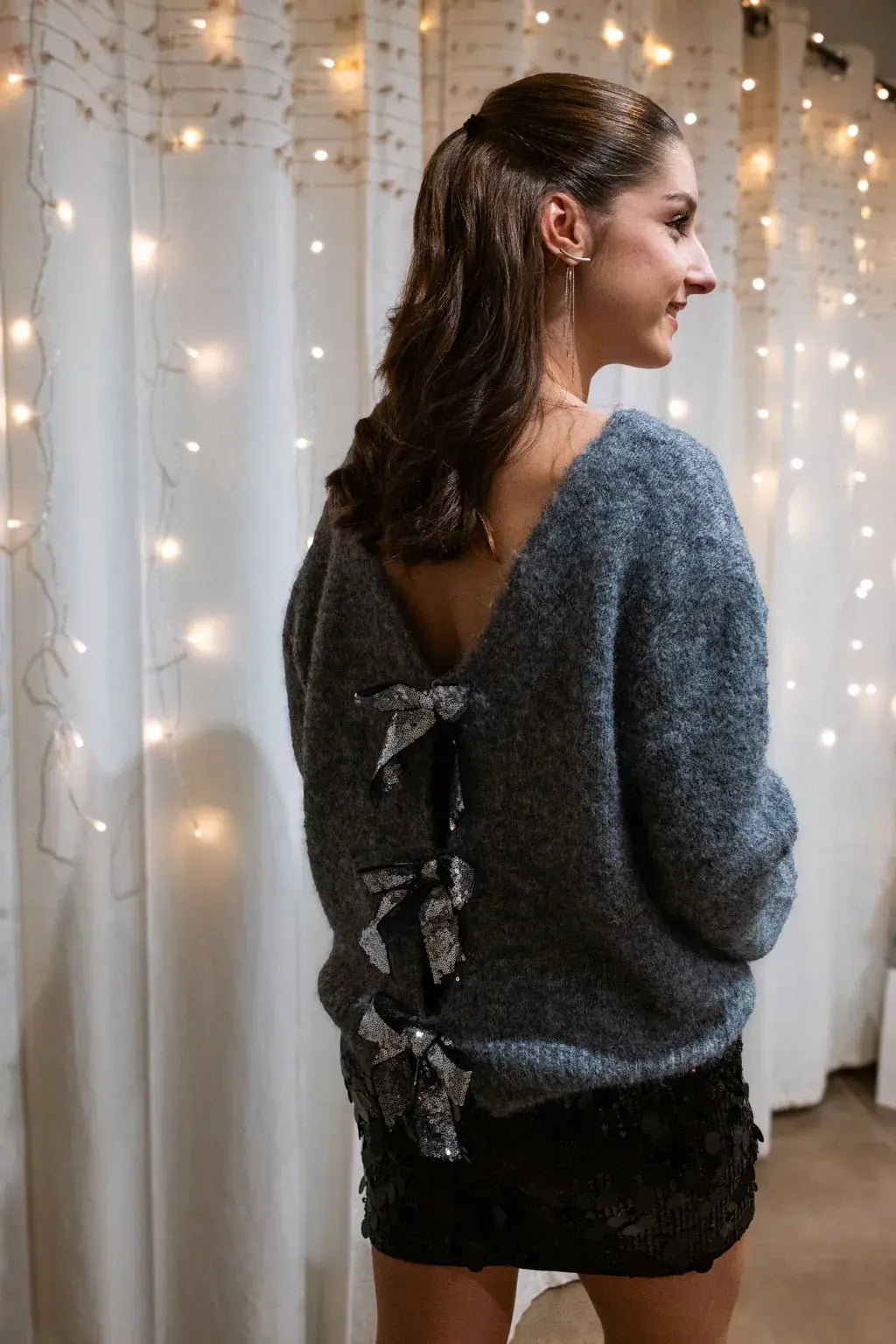 Pull Céleste gris