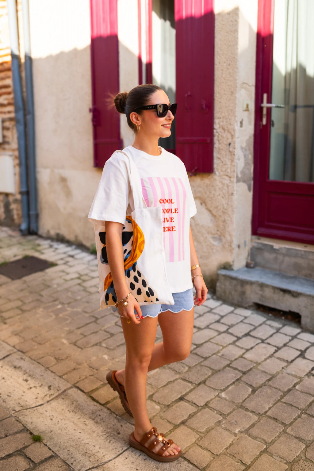 Tote-Bag Dog dots