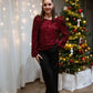 Blouse Orphéa bordeaux
