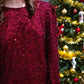 Blouse Orphéa bordeaux