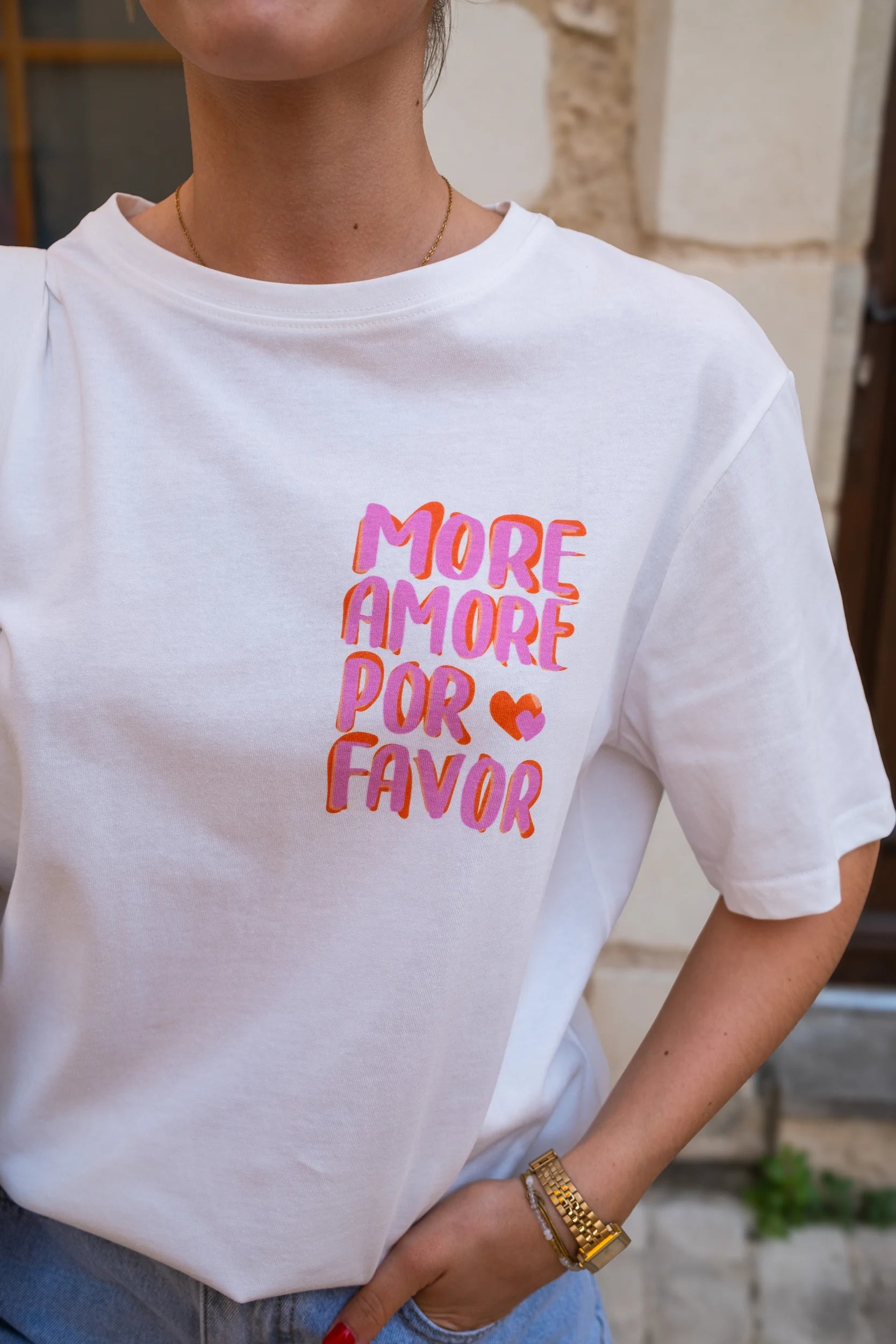 T-shirt More amore por favor