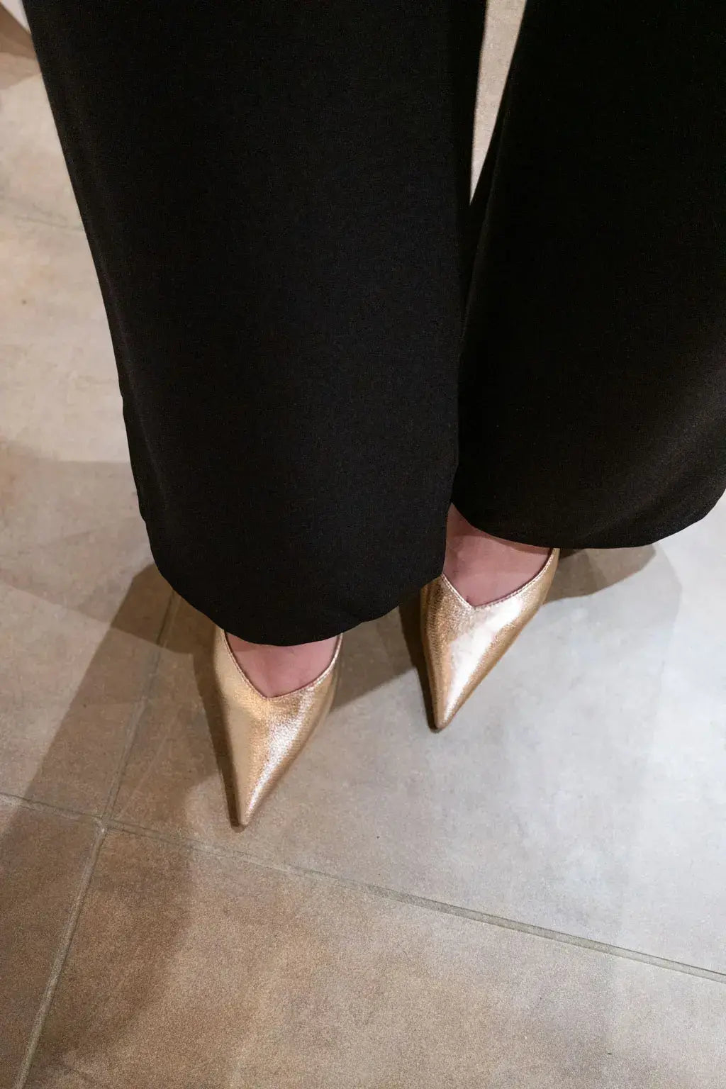 Escarpins slingback Maeva champagne