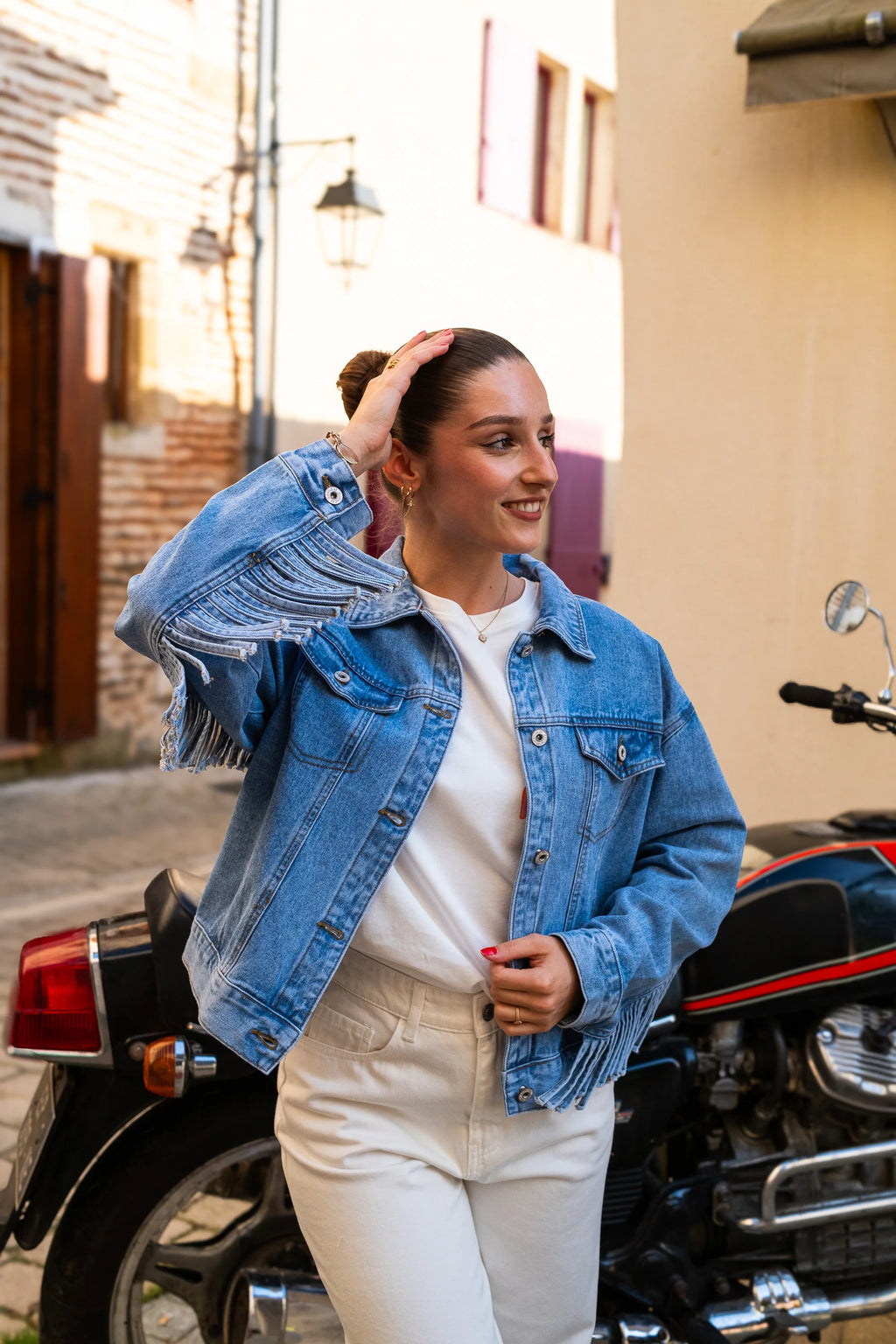 Veste en jean Lalou