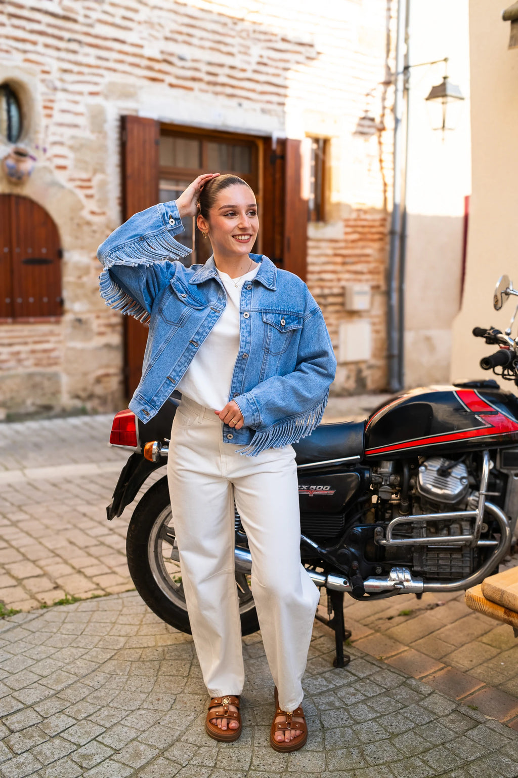 Veste en jean Lalou