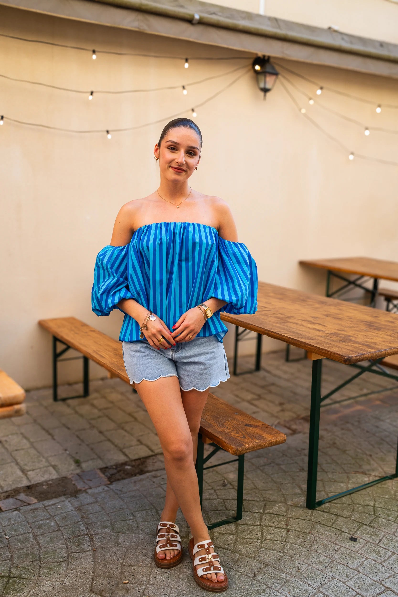 Blouse Cora bleue