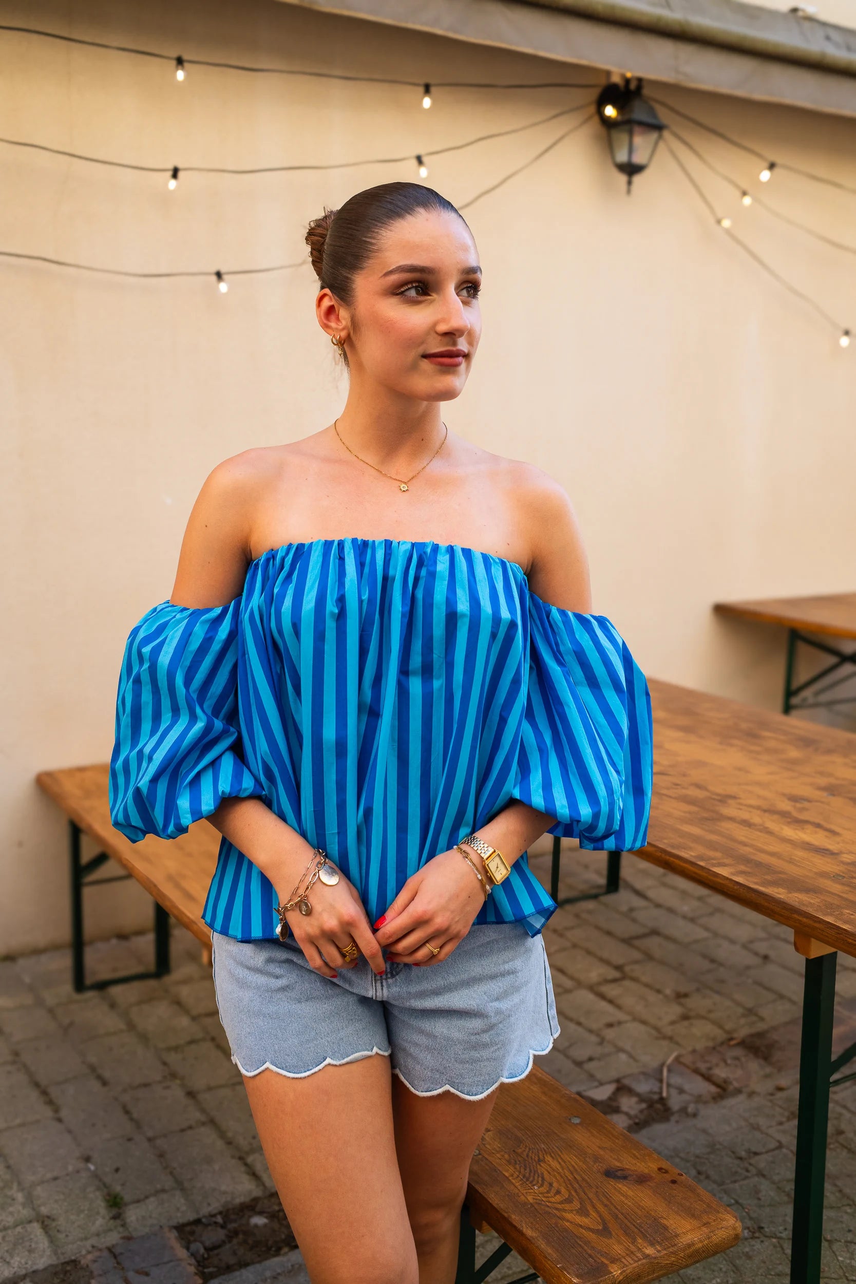 Blouse Cora bleue
