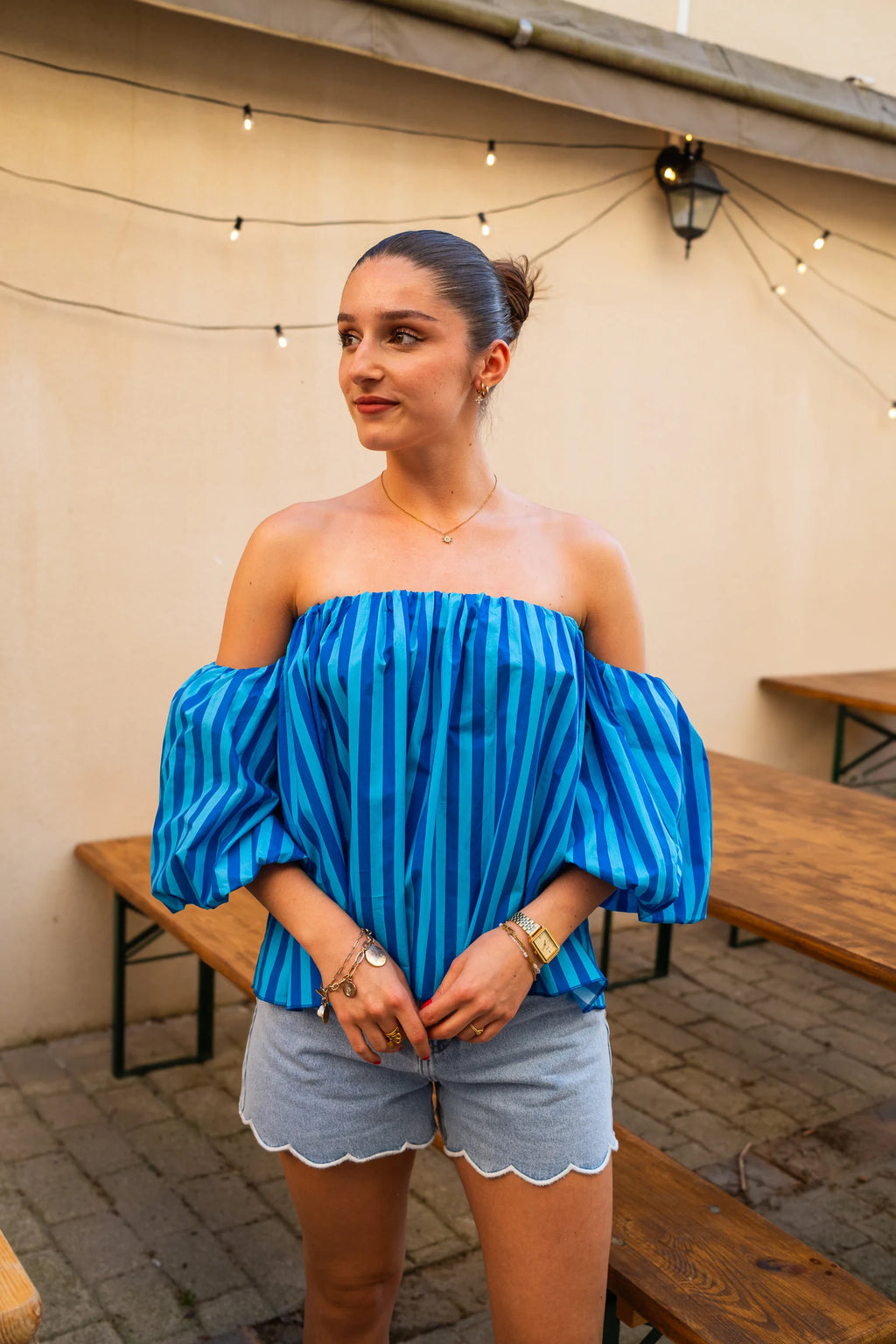 Blouse Cora bleue