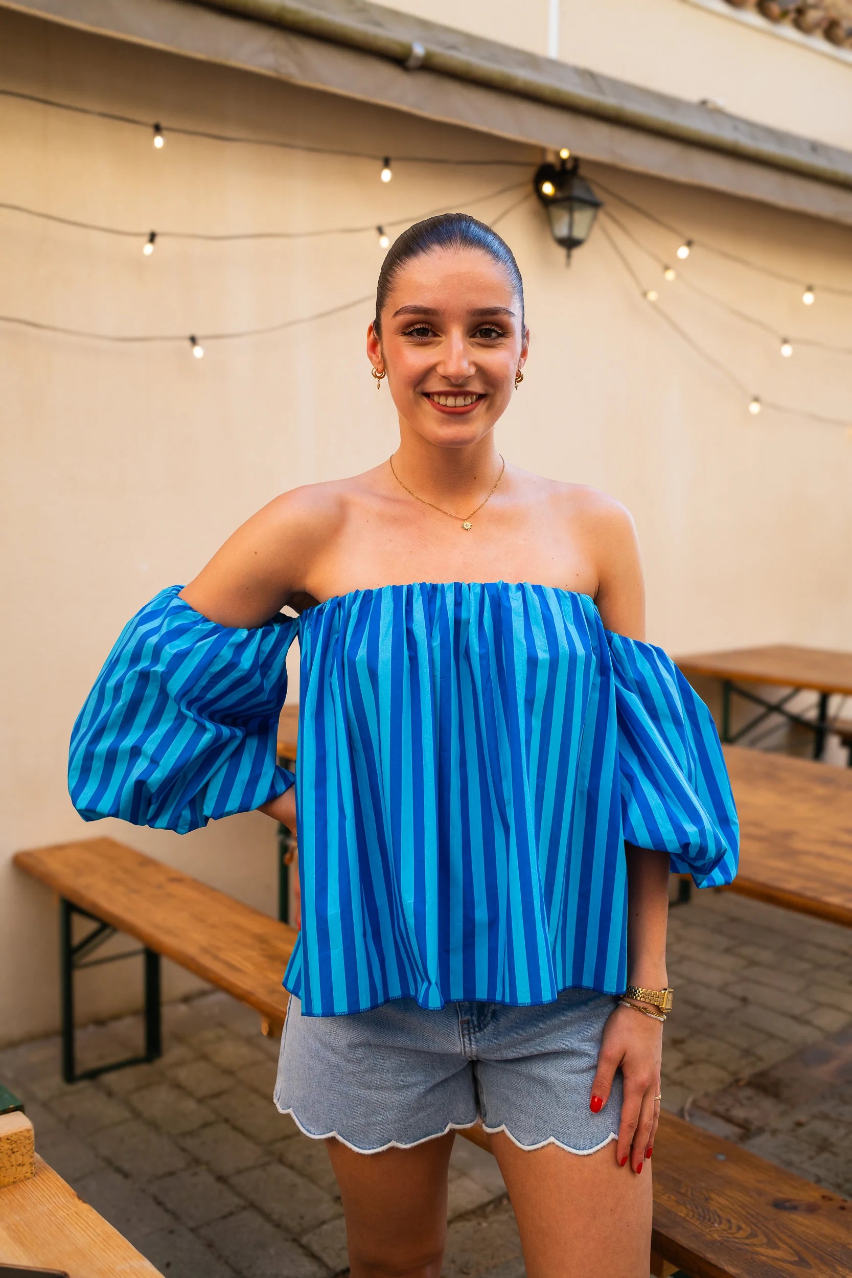 Blouse Cora bleue