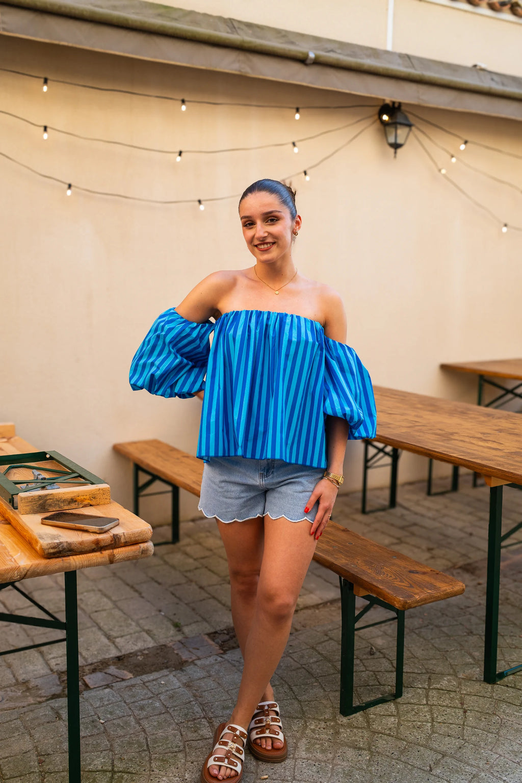 Blouse Cora bleue
