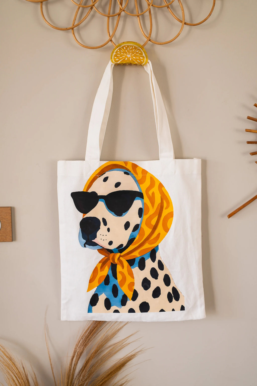 Tote-Bag Dog dots