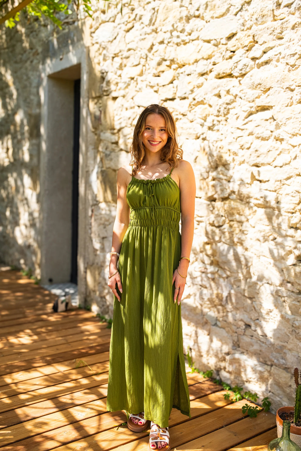 Robe Odette olive