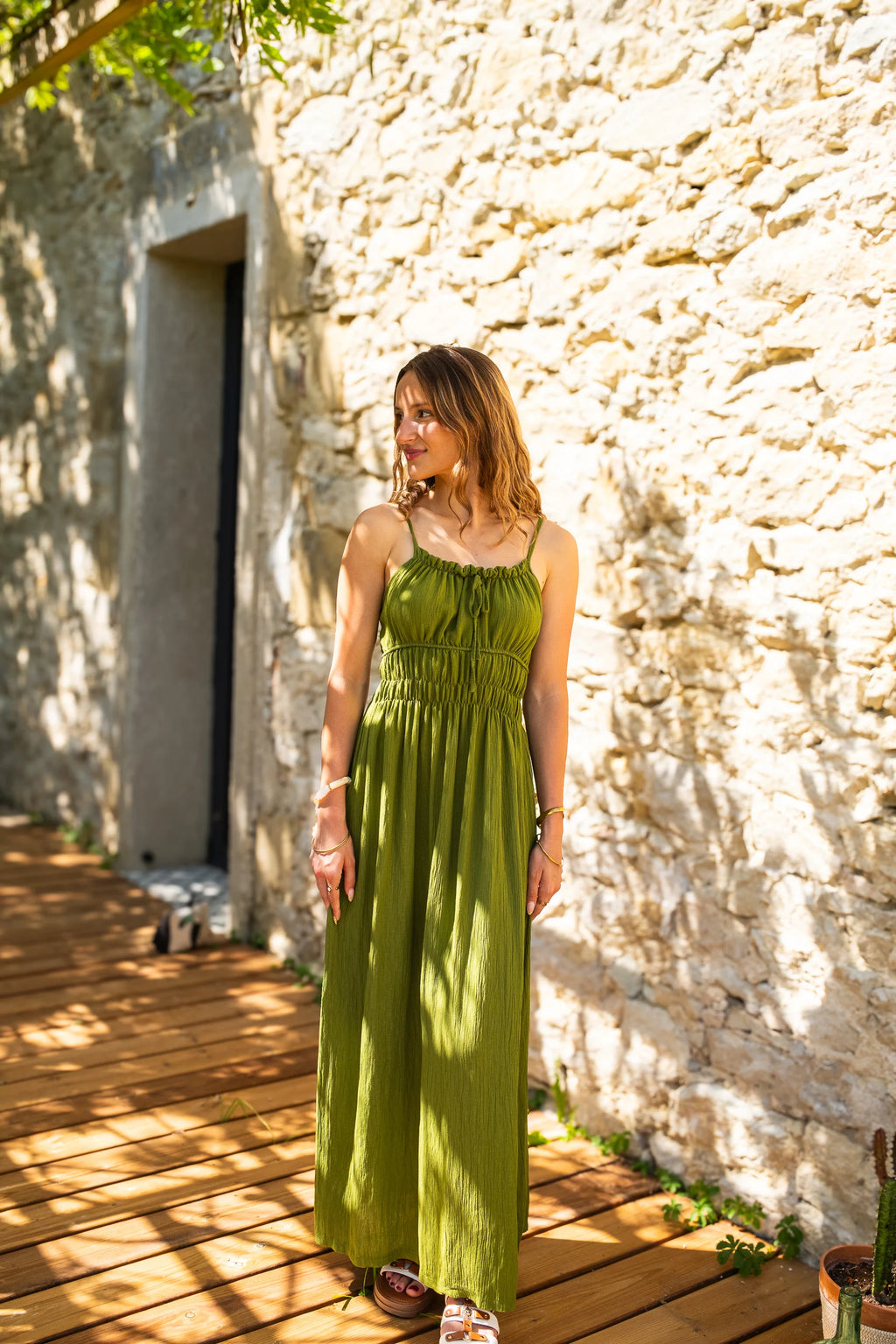 Robe Odette olive