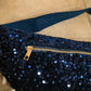 Sac banane à sequins Sina marine