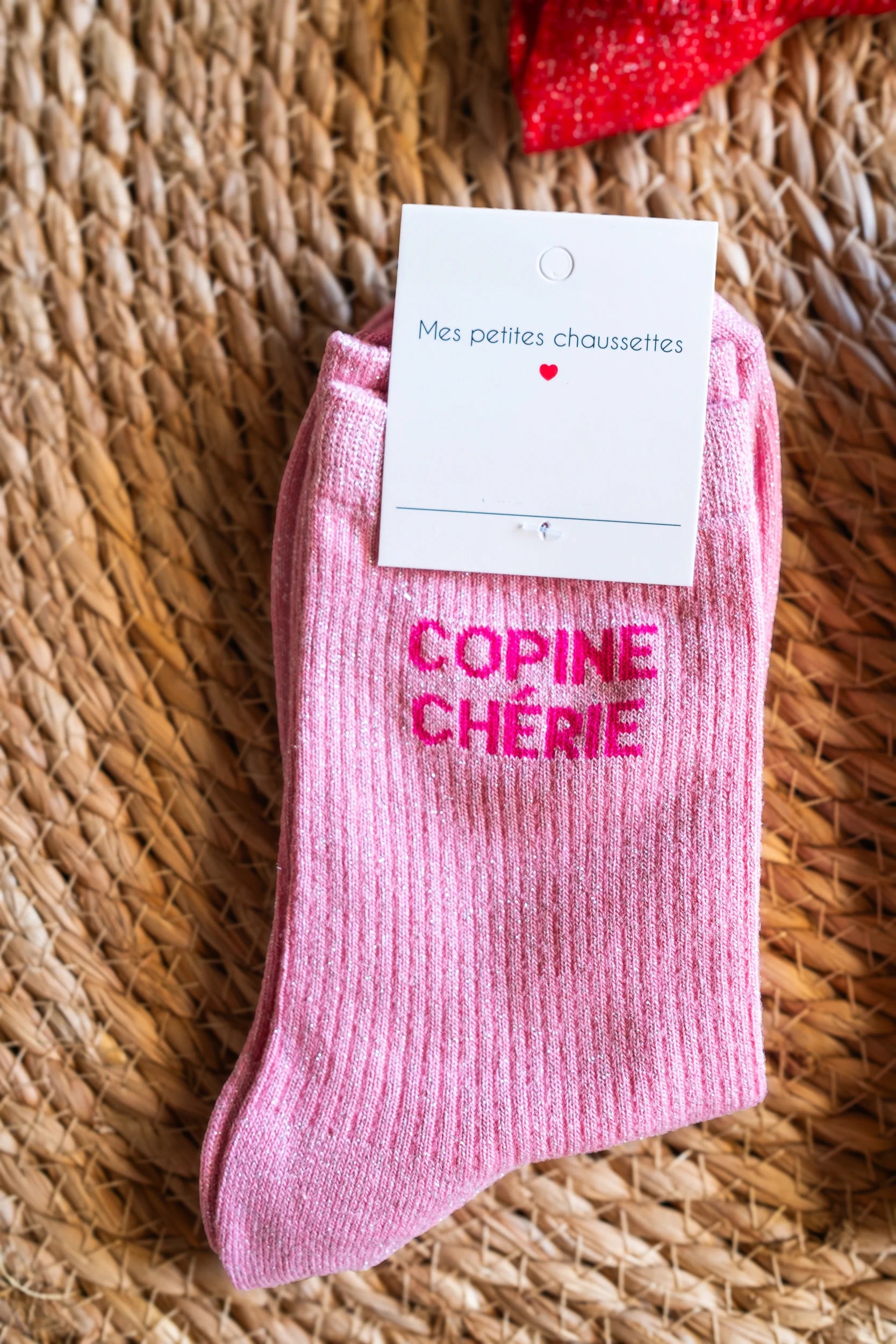 Chaussettes Copine chérie roses