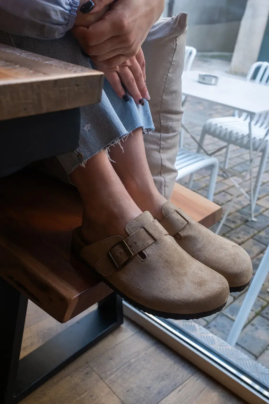 Mules Noa taupe