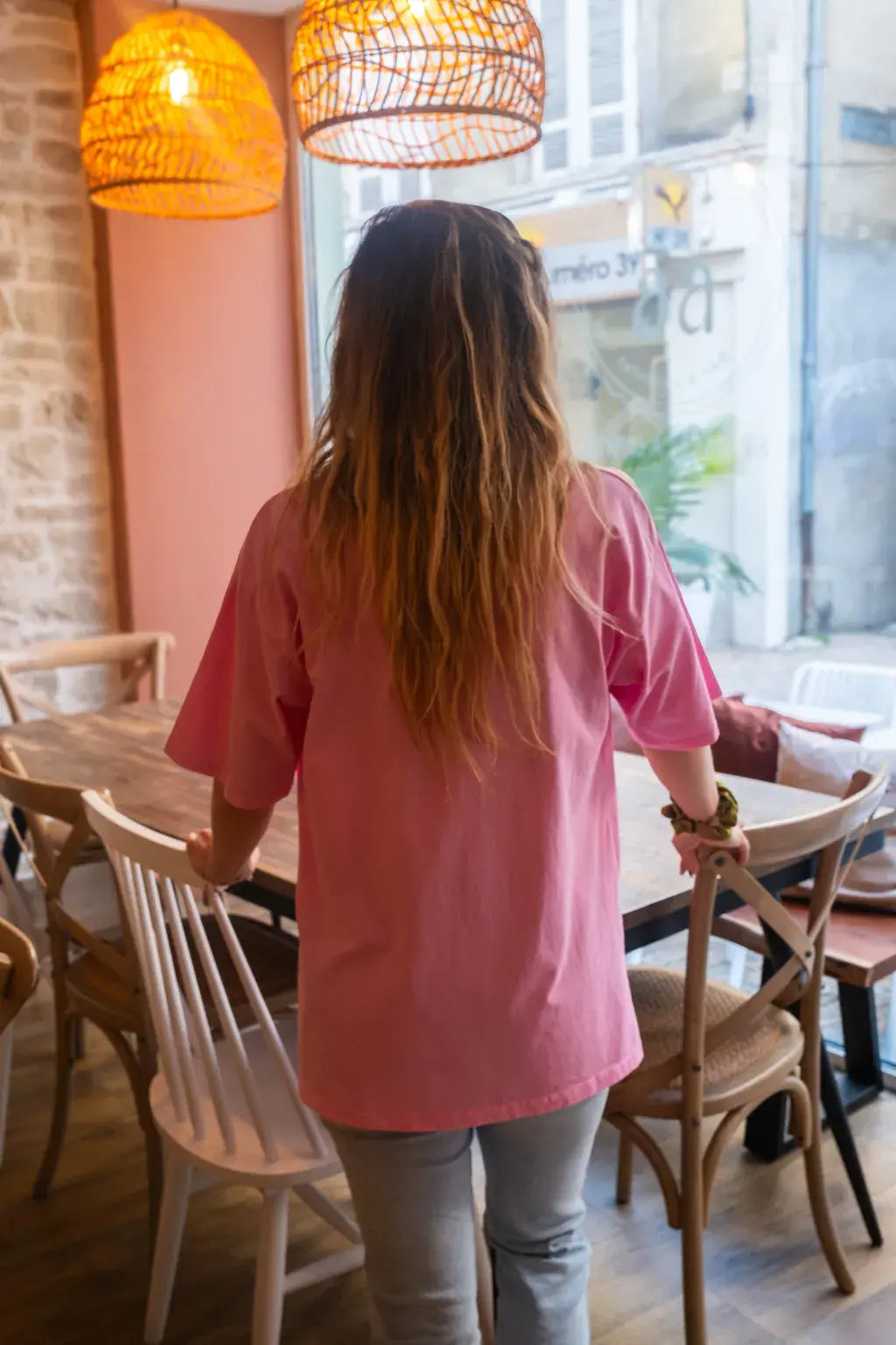 T-shirt Ciao rose