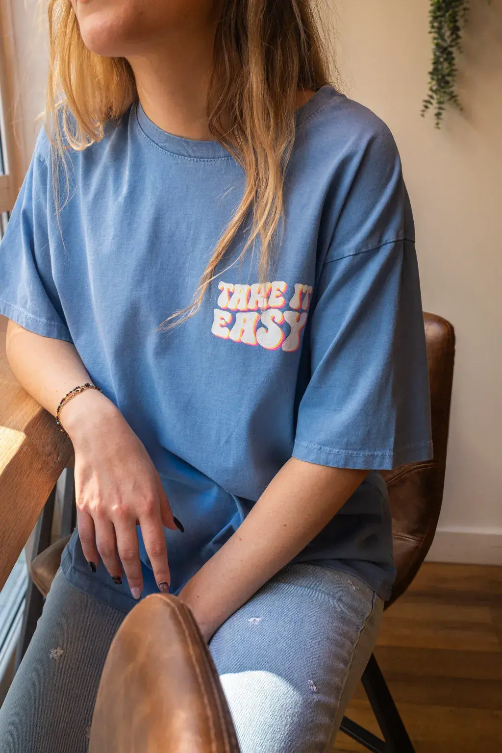T-shirt Easy bleu
