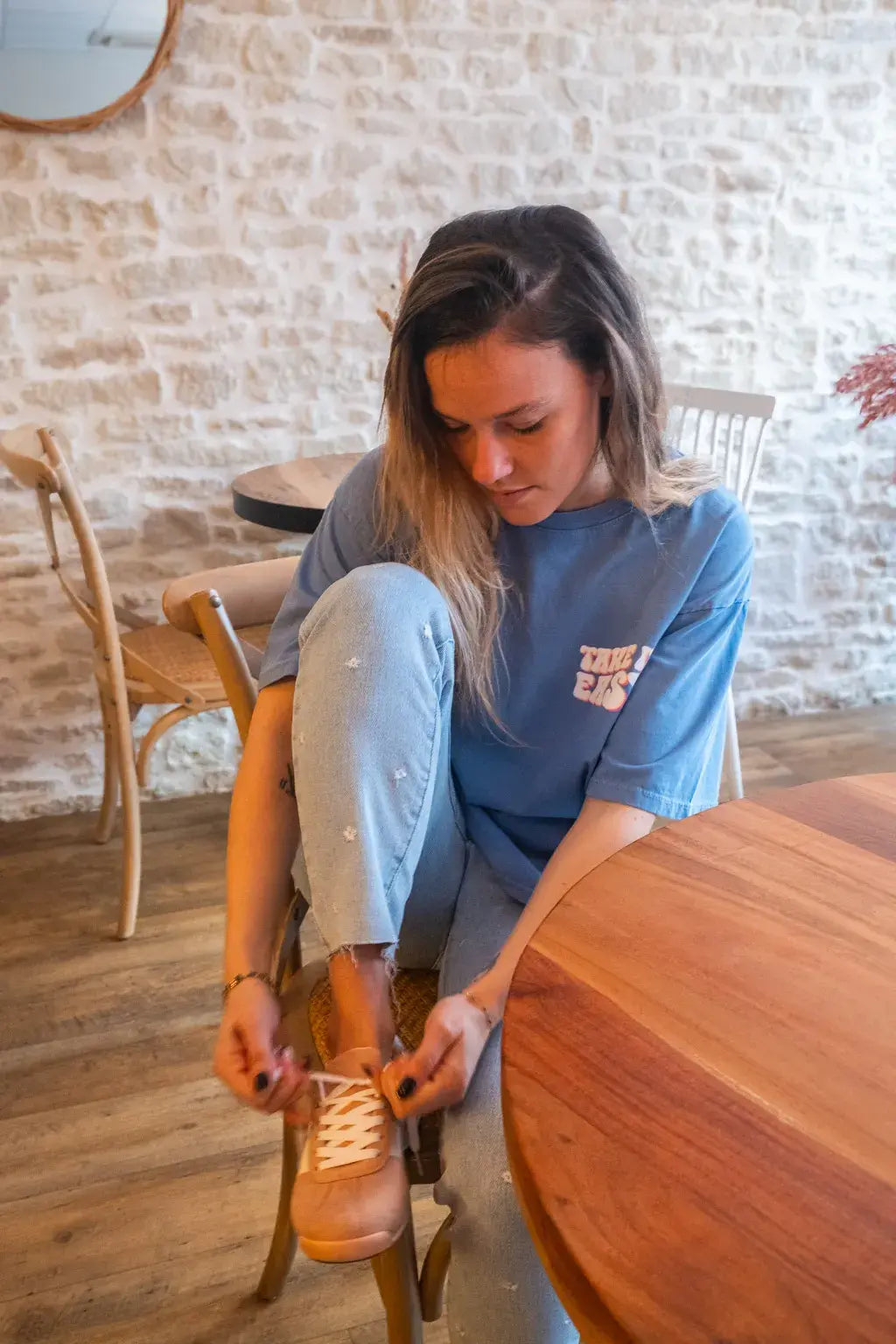 T-shirt Easy bleu