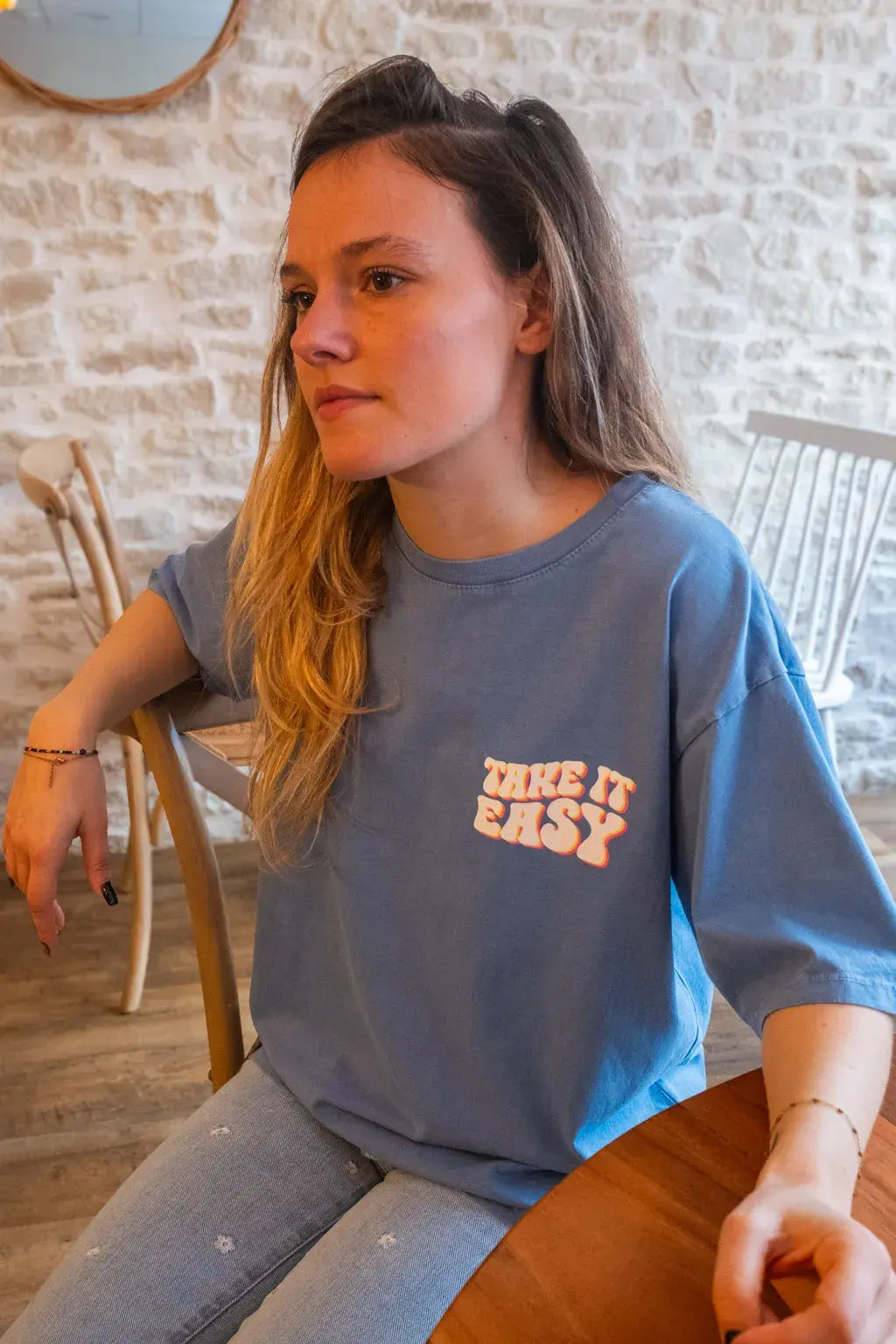 T-shirt Easy bleu