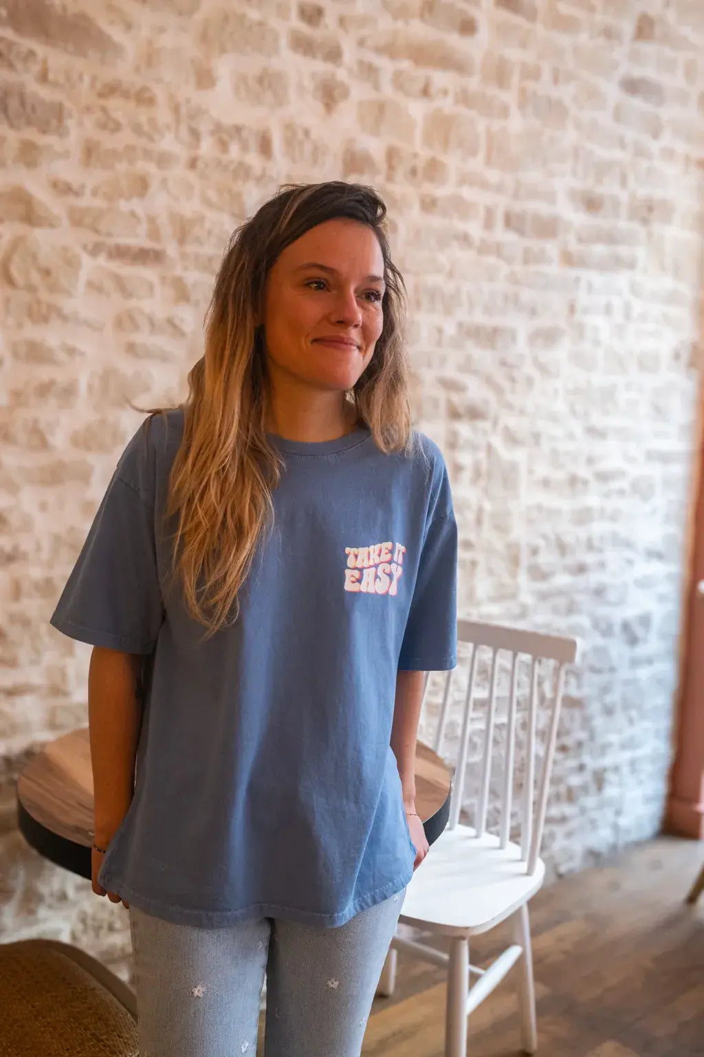 T-shirt Easy bleu
