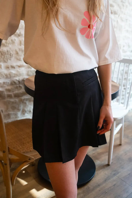 Jupe-short Mona noire
